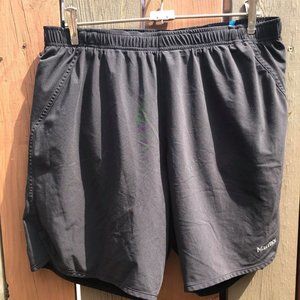 blue accented athletic shorts